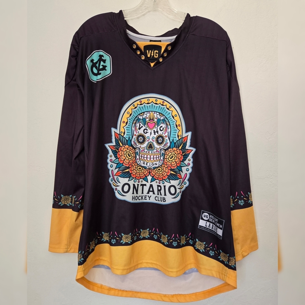 Limited Edition Violent Gentlemen Ontario Reign Jersey Sz L
